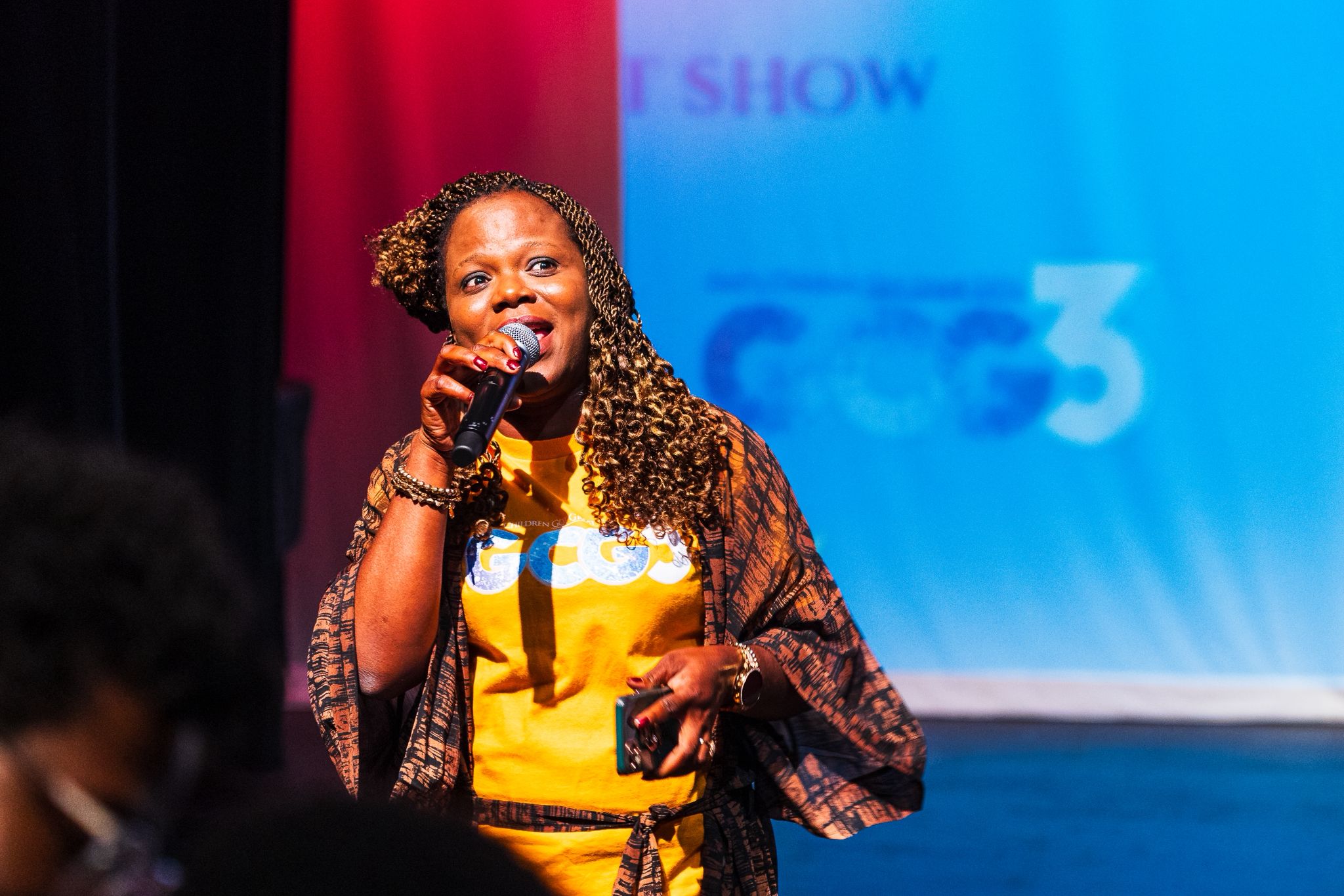 GCG3 host on stage